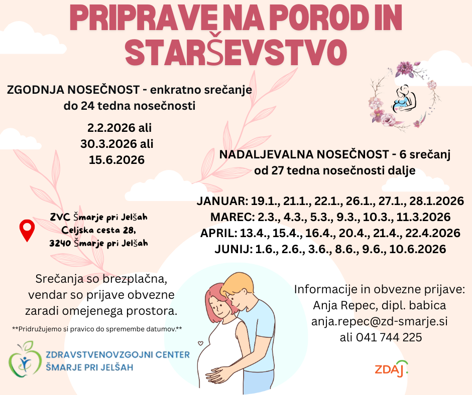 PRIPRAVE NA POROD IN STARSEVSTVO